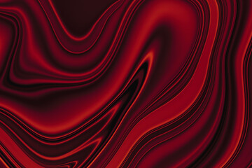 Red Abstract liquid spectrum, Liquid marble pattern