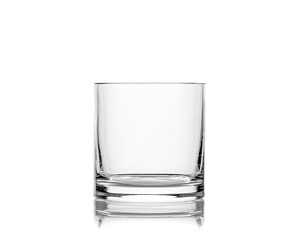 Empty vase of glass, isolated on a white background