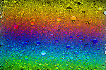 Abstract colorful bubbles. Freeze motion of color dust particles splash. Background image.