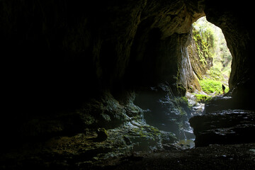 Huge Radesei Cave in Romania, Europe

