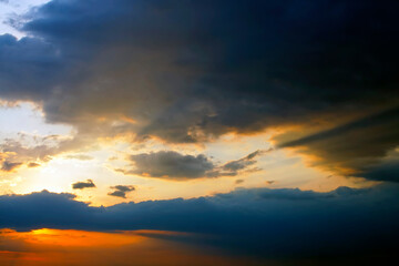 Fototapeta na wymiar Beautiful sunset image cloudscape background