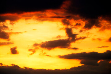Beautiful sunset image  cloudscape background