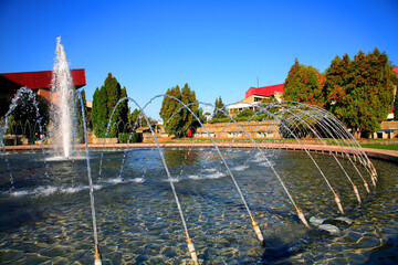 Architectural detail of Arad, Romania, Europe