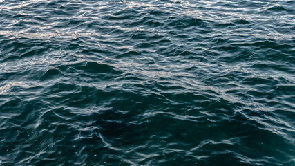 water surface with waves