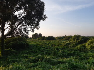 sunset in the mountains