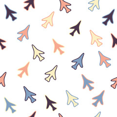 Simple plane doodle repeat pattern
