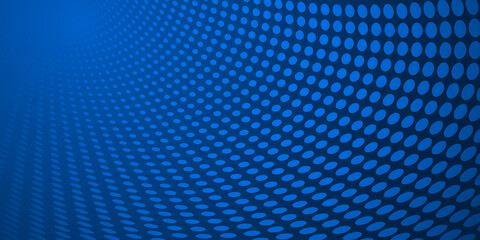 Abstract background made of halftone dots in blue colors