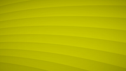 Abstract background of wavy curved stripes with shadows in yellow colors