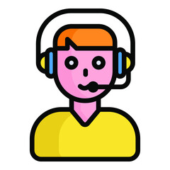 support color outline icon, shopping and discount sale icon.