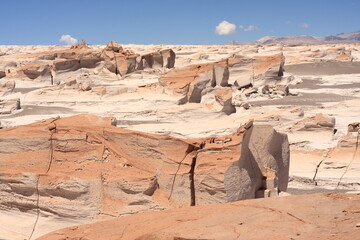 Volcanic land in the Piedras Pomes desert