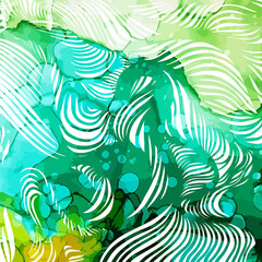 Fototapeta premium Graphic multicolored background from the lines. Vector illustration