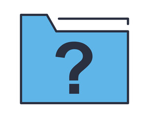 Folder Icon in trendy flat style isolated on grey background, for your web site design, app, logo, UI. Vector illustration, EPS10.