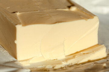 Butter for breakfast , natural dairy product 