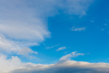 Naklejka na ściany i meble Picture of blue sky and white clouds