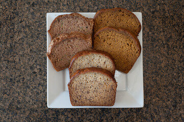 Tray of banana bread