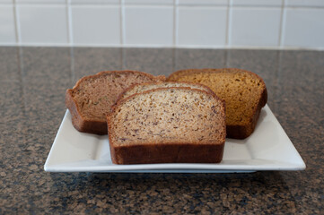 Tray of banana bread
