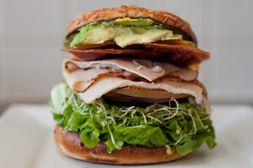 Turkey Bagel Sandwich