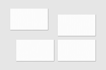 Realistic blank business card illustration for mockup