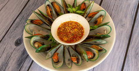 Thai style Mixed Seafood Dishes