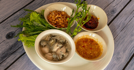 Thai style Mixed Seafood Dishes
