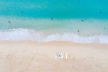 surin beach travel destination aerial top view