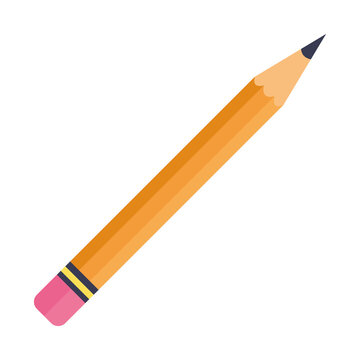 pencil school supply isolated icon