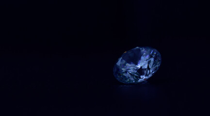 Blue diamonds with a black backdrop