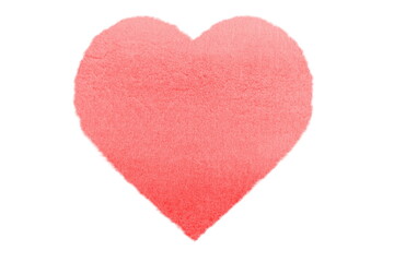 Macro Watercolor Heart on white background