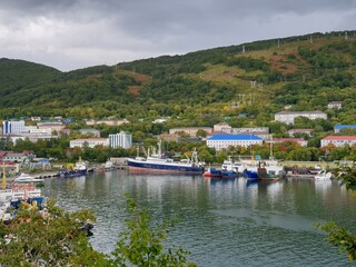 boats in the harbor
