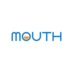 MOUTH letter logo design vector
