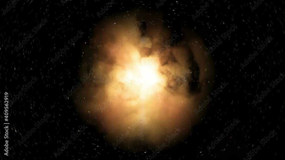Wall mural nebula in space background