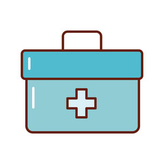 Obraz premium medical kit flat style icon