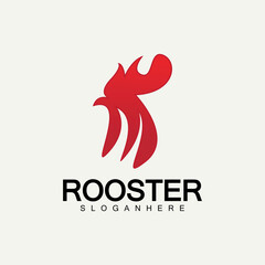 Rooster head logo vector icon symbol illustration design.Rooster  chicken  cock. Abstract vector illustration