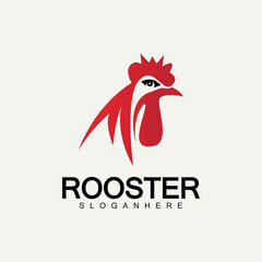 Rooster head logo vector icon symbol illustration design.Rooster  chicken  cock. Abstract vector illustration