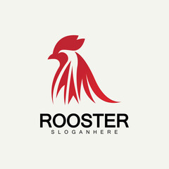 Rooster head logo vector icon symbol illustration design.Rooster  chicken  cock. Abstract vector illustration