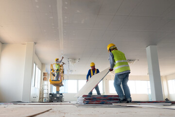 Construction worker at construction nsite