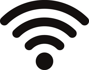 Wifi icon for interface design. Vector wlan access, wireless wifi hotspot signal sign, icon, symbol.