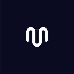 Simple U M letter logo design
