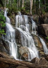 Fototapeta na wymiar waterfall cascading over rocks