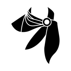 Business Woman Neck Scarf Icon