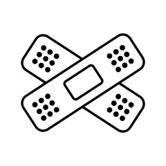 medical cure band tool line style icon