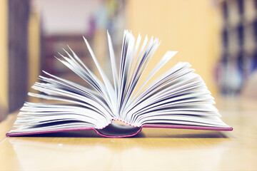 Books are reading on the table