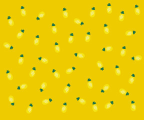 Colorful summer pattern with hand drawn beach elements. Fashion print design, vector illustration - Vector