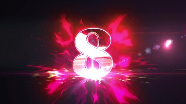 10 second count down opening intro animation