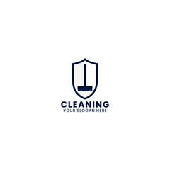 Modern cleaning house logo vektor template