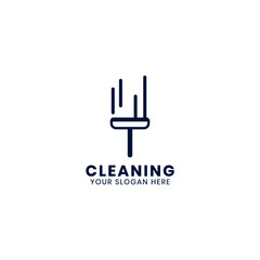 Modern cleaning house logo vektor template
