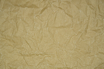 Texture Of Crumpled Parchment Paper. Old paper surface with copy space for background