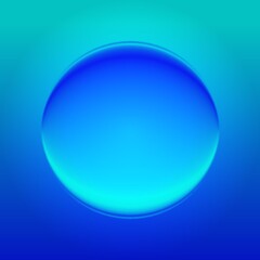 blue glass sphere