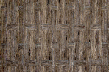 Close-up of brown color woven basket texture for background