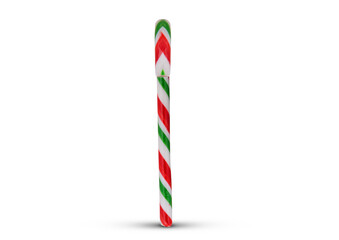 Christmas lollipop isolated on white background 
